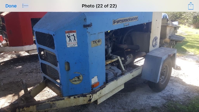 Pumps/concrete Putzmeister TK40